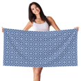 thumbnail image 1 of Sikiie Stylized Flowers Vintage Boho Beach Towel for Women Men, Pool Bath Beach Camping Beach Towel Adult Blanket for Travel Swim 27.5"x 55", 1 of 6