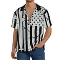 thumbnail image 1 of Sikiie Submarine Vintage Flag Men's Wrinkle Free Untucked Cuban Shirt Business Casual Button Down Shirts Short Sleeve ShirtLarge, 1 of 5