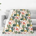 thumbnail image 1 of Sikiie Summer Cactus With Blooming Ultra-Soft Micro flannel Blanket Luxury All Seasons Warm Blanket for Bedding Sofa and Travel (4 sizes)-60"x50", 1 of 7