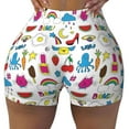 thumbnail image 1 of Sikiie Summer Print Workout Shorts Women Scrunch Butt Gym Shorts Seamless High Waist Tummy Control Yoga Biker Athletic Shorts, 1 of 5