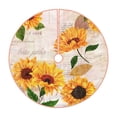 thumbnail image 1 of Sikiie Sunflower 5 Nativity Christmas Tree Skirt, Jesus Christian Winter Holiday Tree Mat Decoration(30-48IN)48", 1 of 6