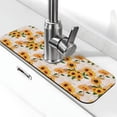 thumbnail image 1 of Sikiie Sunflower 5 Splash Guard for Sink Faucet-1 PC Super Absorbent Fast Drying Mat Sink Gadgets-Splash Guard for Kitchen, Sink Mat, 1 of 7