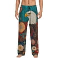 thumbnail image 1 of Sikiie Sunflower Bald Eagle Mens Pajama Pants Sleep & Lounge Pants, PJ Bottoms With elastic waistb and Pockets XX-Large, 1 of 6