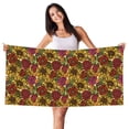 thumbnail image 1 of Sikiie Sunflower Beach Towel for Women Men, Pool Bath Beach Camping Beach Towel Adult Blanket for Travel Swim 27.5"x 55", 1 of 6