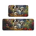 thumbnail image 1 of Sikiie Sunflower Field Spotted Dog Kitchen Mat 2 PCS Cushioned Kitchen Rug, Waterproof Non-Slip Kitchen Mats for Kitchen, Floor Home, Sink, Laundry, 1 of 6