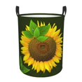 thumbnail image 1 of Sikiie Sunflower3 Print Round Dirty Clothes Basket, Waterproof Standing Foldable Storage Basket, for Laundry Room, Bedroom, Bathroom Storage-Medium, 1 of 6