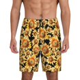 thumbnail image 1 of Sikiie Sunflowers 1 Mens Pajama Shorts, Lightweight Lounge Pant with Pockets Soft Sleep Pj Shorts for MenXX-Large, 1 of 6