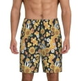 thumbnail image 1 of Sikiie Sunflowers Bee Mens Pajama Shorts, Lightweight Lounge Pant with Pockets Soft Sleep Pj Shorts for Men3X-Large, 1 of 6