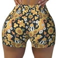 thumbnail image 1 of Sikiie Sunflowers Bee Print Workout Shorts Women Scrunch Butt Gym Shorts Seamless High Waist Tummy Control Yoga Biker Athletic Shorts, 1 of 5