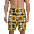 thumbnail image 1 of Sikiie Sunflowers Mens Pajama Shorts, Lightweight Lounge Pant with Pockets Soft Sleep Pj Shorts for MenLarge, 1 of 6