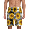 thumbnail image 1 of Sikiie Sunflowers Mens Pajama Shorts, Lightweight Lounge Pant with Pockets Soft Sleep Pj Shorts for MenXX-Large, 1 of 6