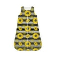 Sikiie Sunflowers On Black And White Stripes Baby Sleep Sack, Baby