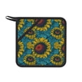 thumbnail image 1 of Sikiie Sunflowers Pot Holders Kitchen Insulation Mats Heat Resistant Pot-Holder Oven Anti-Scald Pads for Cooking Baking, 7.1*7.1inch, 1 of 8