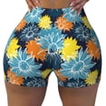 thumbnail image 1 of Sikiie Sunflowers Print Workout Shorts Women Scrunch Butt Gym Shorts Seamless High Waist Tummy Control Yoga Biker Athletic Shorts, 1 of 5