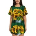 thumbnail image 1 of Sikiie Sunflowers in Bucket Womens Pajama Sets Short Sleeve Top With Pants Sleepwear 2 Piece Lounge SetMedium, 1 of 6