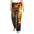 thumbnail image 1 of Sikiie Sunset Maple Tree Fox Women’s Ultra-Soft Comfy Lounge Pants Sleepwear Comfy Lounge Pants Drawstring Sleep Bottoms with PocketsX-Large, 1 of 6