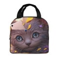 thumbnail image 1 of Sikiie Sunshine Cute Cat Sunflower Lunch Bag for Women & Men Adult Insulated Lunch Box, Food Lunch Containers Lunch Tote Bags for Work, Travel, Outdoor, 1 of 8