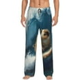 thumbnail image 1 of Sikiie Surfing Guinea Pig Mens Pajama Pants Sleep & Lounge Pants, PJ Bottoms With elastic waistb and Pockets Medium, 1 of 6