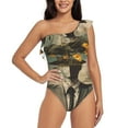 thumbnail image 1 of Sikiie Surreal Floral Mindscape Print Women One Piece Swimsuits Tummy Control One Shoulder Bathing Suits Ruffle Swimwear, From S to XXL-X-Large, 1 of 6