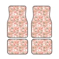 thumbnail image 1 of Sikiie Swan And Flowers3 Car Foot Mat Set of 4 Pieces Basics Universal Fit Rubber Carpet Floor Mats For Car SUV Van & Truck, 26.8"L x 17.3"W (Front), 13"L x 17.3"W(Rear), 1 of 6