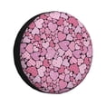 thumbnail image 1 of Sikiie Sweet Heart PVC Leather Spare Tire Wheel Cover Spare Tire Cover, for Car Truck SUV Camper Trailer Universal Fit(14-17in)-15 inch, 1 of 6