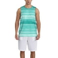 thumbnail image 1 of Sikiie Teal Turquoise Basketball Jersey Reversible Men's Mesh Athletic Sports Shirts Training Practice S-4XLX-Large, 1 of 6