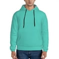 thumbnail image 1 of Sikiie Teal Turquoise Men's Hoodie, Essentials Hoodie, Sweatshirt, Pullover Hooded Sweatshirt for Men-Medium, 1 of 7