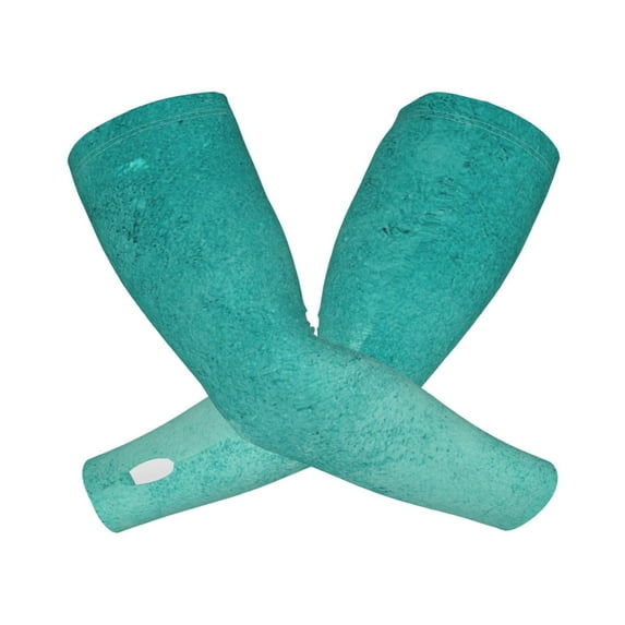 Sikiie Teal Turquoise1 Cooling Sun Sleeves Arm Sleeves for Men & Women Protection Sleeves Long Arm Cooling Cover Sleeves