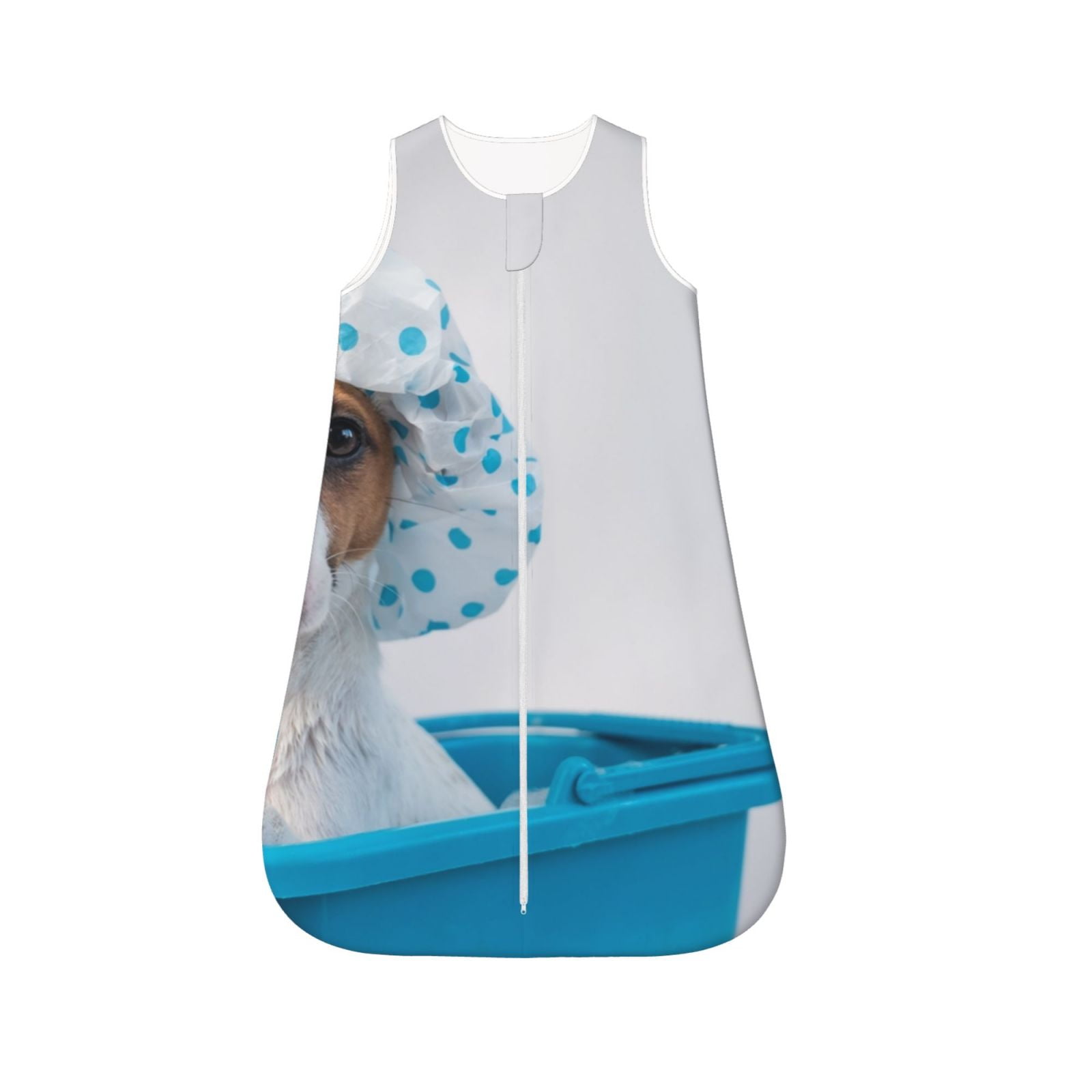 Sikiie Terrier Takes A Bath With Shower Cap Baby Sleep Sack, Baby