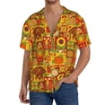 thumbnail image 1 of Sikiie Thanksgiving Day Men's Cuban Shirt, Hawaiian Shirts, Business Casual Button Down Shirts, Short Sleeve Shirt-X-Large, 1 of 5