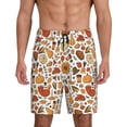 thumbnail image 1 of Sikiie Thanksgiving Food Mens Pajama Shorts, Lightweight Lounge Pant with Pockets Soft Sleep Pj Shorts for MenMedium, 1 of 6