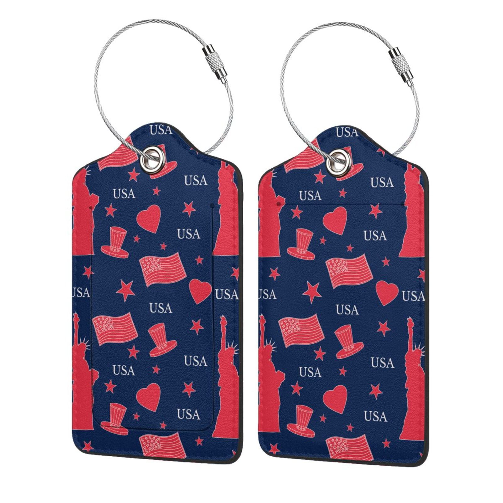 Sikiie The Statue Of Liberty Luggage Tag for Suitcase Leather Baggage