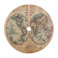 thumbnail image 1 of Sikiie The World is Hemisphere Nativity Christmas Tree Skirt, Jesus Christian Winter Holiday Tree Mat Decoration(30-48IN), 1 of 6