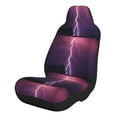 thumbnail image 1 of Sikiie Thunderstorm Violet Purple Car Seat Covers 2PCs Front Car Seat Covers Universal fit for Most Cars SUVs and Trucks-2 PCS, 1 of 9