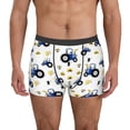 thumbnail image 1 of Sikiie Tractor And Vehicle Print Men's Boxer Briefs, Elastic Waistband Boxer Briefs Leggings-X-Large, 1 of 5