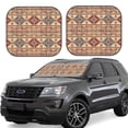 thumbnail image 1 of Sikiie Traditional Tribal Aztec Print Foldable Car Windshield Sun Visor, Car Window Sunshade Suitable for Sedan, SUV and Truck Car Accessories-Large, 1 of 6