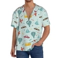 thumbnail image 1 of Sikiie Transport Travel Men's Wrinkle Free Untucked Cuban Shirt Business Casual Button Down Shirts Short Sleeve ShirtXX-Large, 1 of 5
