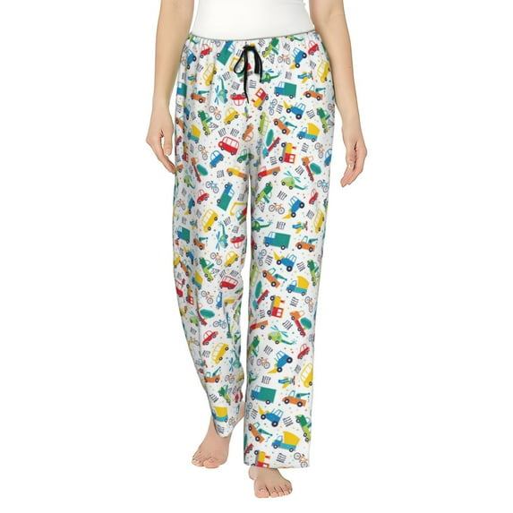 Sikiie Transport1 Women’s Ultra-Soft Comfy Lounge Pants Sleepwear Comfy Lounge Pants Drawstring Sleep Bottoms with PocketsSmall