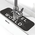 thumbnail image 1 of Sikiie Travel The World1 Splash Guard for Sink Faucet-1 PC Super Absorbent Fast Drying Mat Sink Gadgets-Splash Guard for Kitchen, Sink Mat, 1 of 7