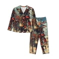 thumbnail image 1 of Sikiie Tribal Futuristic Warrior Pajamas for Women Set, Womens Pajama Sets, Lounge Sets for Women, 2pjs for Women-Large, 1 of 7