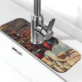 thumbnail image 1 of Sikiie Tribal Futuristic Warrior Splash Guard for Sink Faucet-1 PC Super Absorbent Fast Drying Mat Sink Gadgets-Splash Guard for Kitchen, Sink Mat, 1 of 7