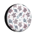 thumbnail image 1 of Sikiie Tribal Style Turtle PVC Leather Spare Tire Wheel Cover Spare Tire Cover, for Car Truck SUV Camper Trailer Universal Fit(14-17in)-14 inch, 1 of 6