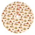 thumbnail image 1 of Sikiie Tropical Desert 30-48 inches {designName} Print Christmas Tree Skirt Snowman Xmas Tree Skirt with Edge Christmas Decorations for Holiday Party48", 1 of 7