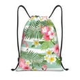 thumbnail image 1 of Sikiie Tropical Flamingo Drawstring Backpack Drawstring Bags, Draw String Back Bag for Sports, Gym, Travel, Swimming, Beach-Small, 1 of 6