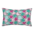 thumbnail image 1 of Sikiie Tropical Leaves Print Plush Pillow Cover, Wrinkle-proof and Stain-resistant Pillow Protector without Pillow Core, Home Decoration-14"x20", 1 of 6