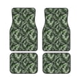 thumbnail image 1 of Sikiie Tropical Palm Leaves1 Car Foot Mat Set of 4 Pieces Basics Universal Fit Rubber Carpet Floor Mats For Car SUV Van & Truck, 26.8"L x 17.3"W (Front), 13"L x 17.3"W(Rear), 1 of 6