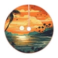 thumbnail image 1 of Sikiie Tropical Sunset Paradise Christmas Tree Skirt, Christmas Tree Decorations, Christmas Decor, Tree Mat Decoration(30-48IN)-48", 1 of 6