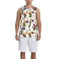 thumbnail image 1 of Sikiie Tulips Flowers Basketball Jersey Reversible Men's Mesh Athletic Sports Shirts Training Practice S-4XLX-Large, 1 of 6