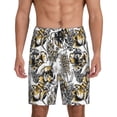 thumbnail image 1 of Sikiie Tulips Flowers Mens Pajama Shorts, Lightweight Lounge Pant with Pockets Soft Sleep Pj Shorts for Men3X-Large, 1 of 6