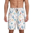 thumbnail image 1 of Sikiie Tulips Flowers Mens Pajama Shorts, Lightweight Lounge Pant with Pockets Soft Sleep Pj Shorts for Men4X-Large, 1 of 6